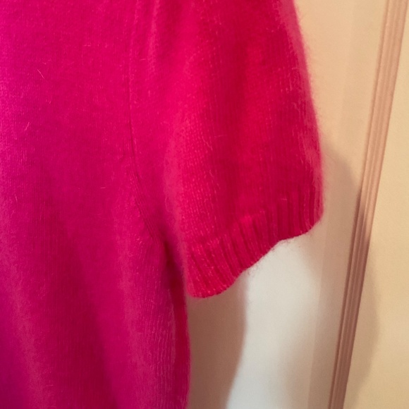 Hot Pink C Wonder short sleeve sweater, L - Picture 5 of 6